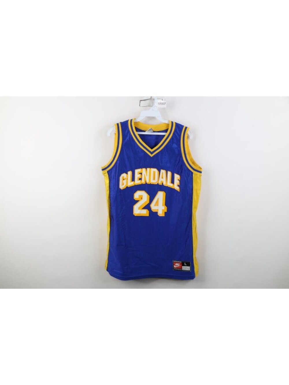 Vintage 90s Nike Womens Large Glendale High School Basketball Jersey Dazzle USA
